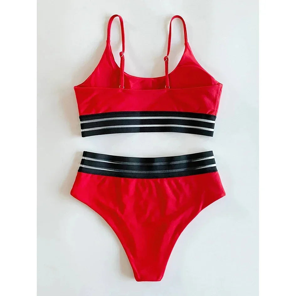 Casual Two Piece Bikini Set