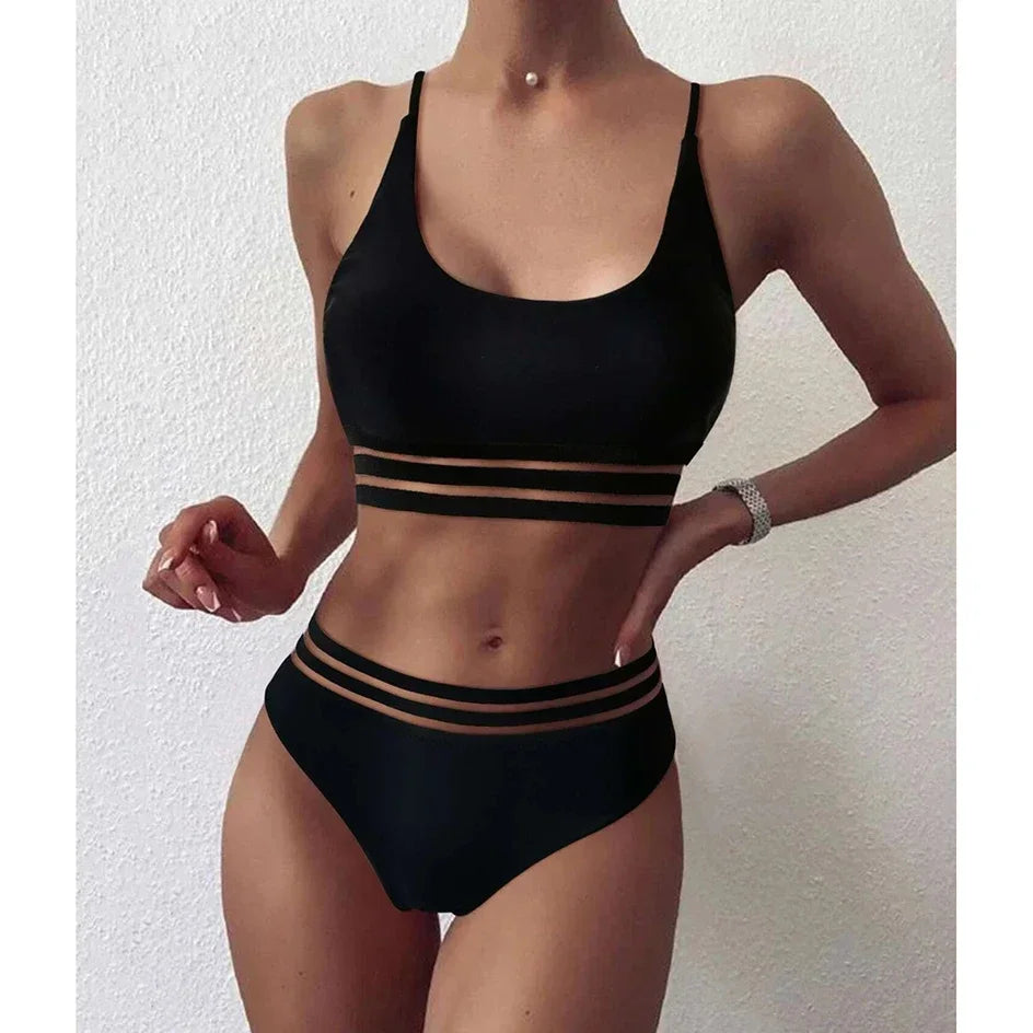 Casual Two Piece Bikini Set