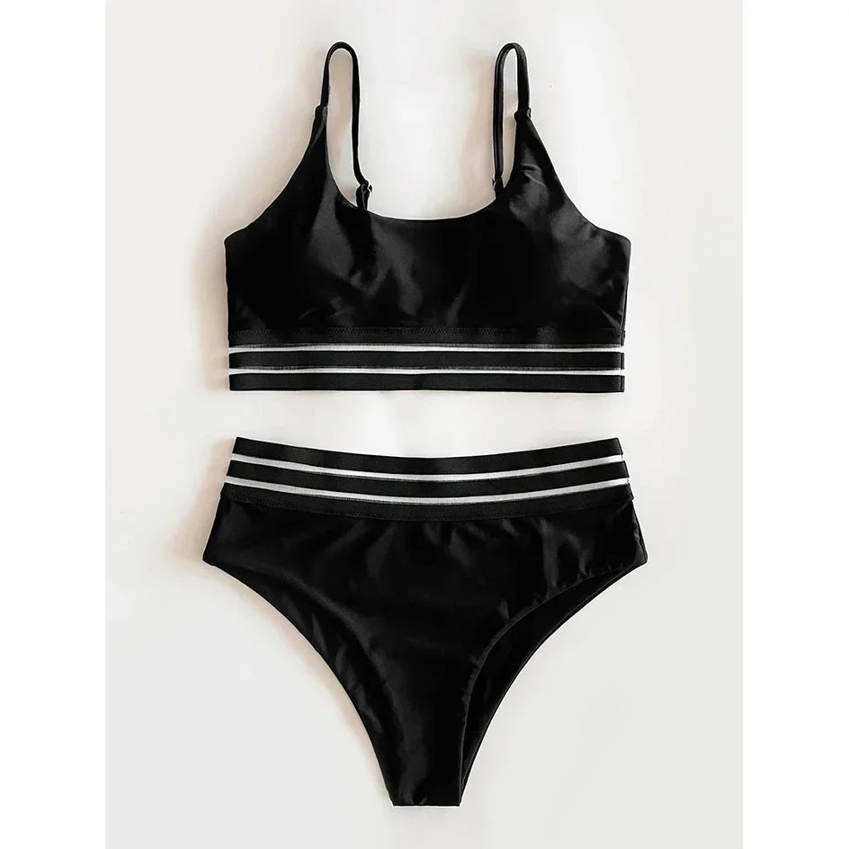 Casual Two Piece Bikini Set