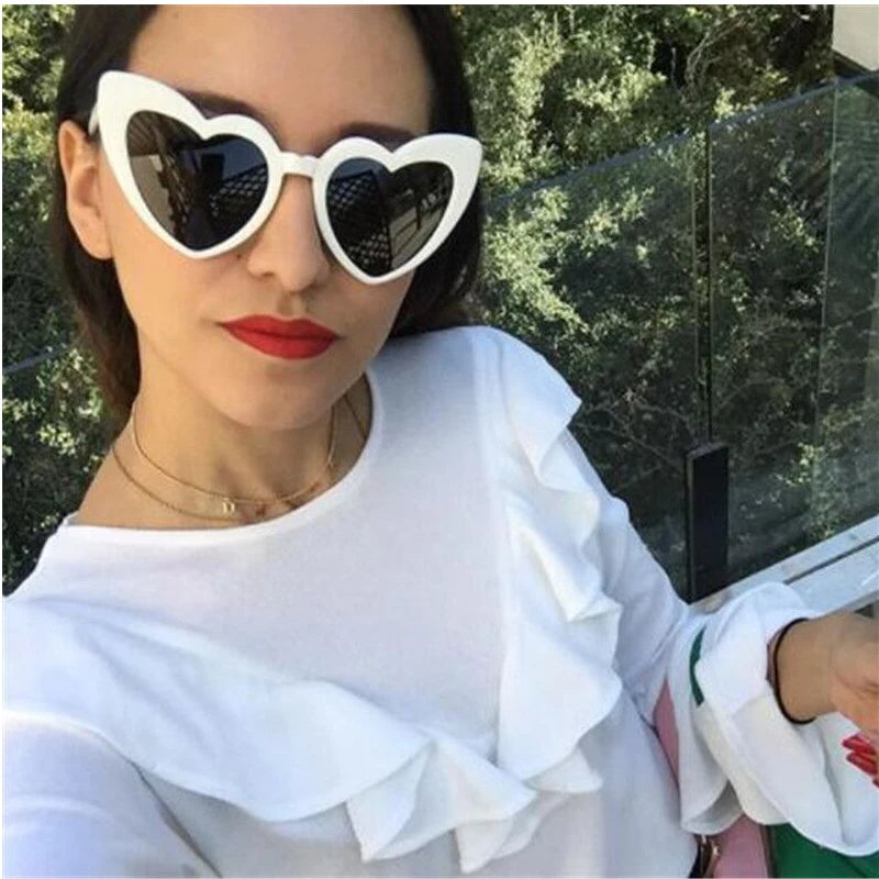 Vintage Love Shape Sunglasses
