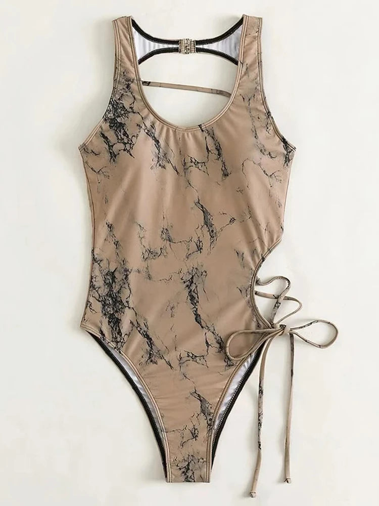 Sexy Bandage One Piece Beachwear for Women