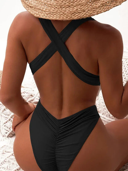 Sexy Deep V One Piece Swimsuit