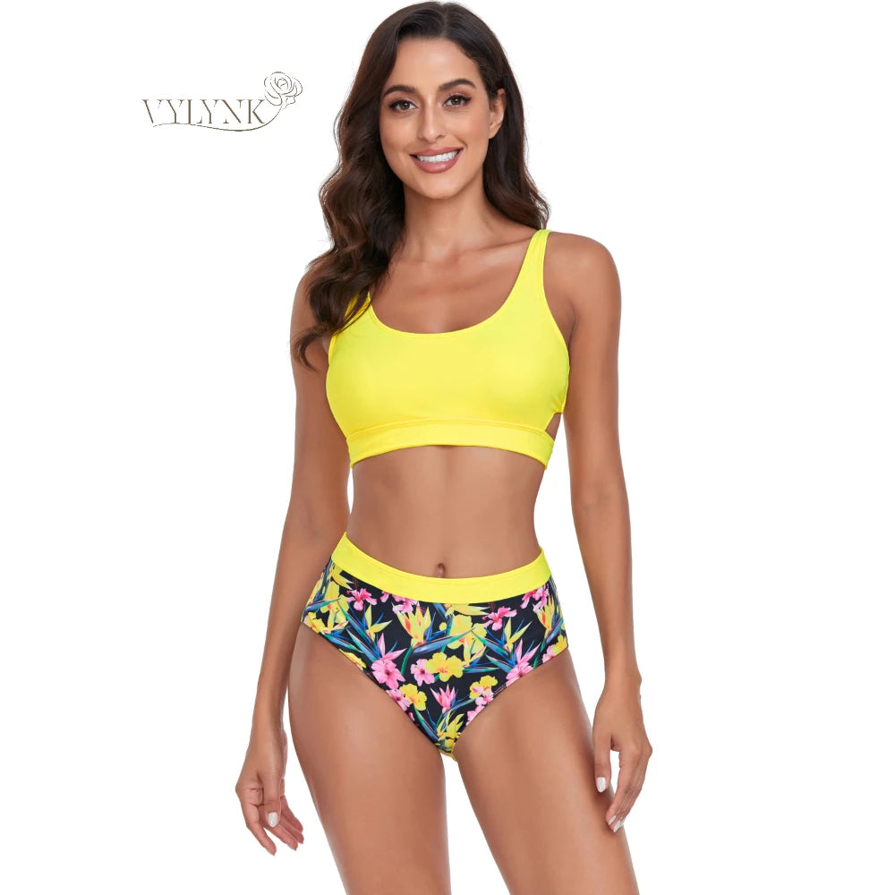 "Tummy Control High Waist Bikini Set

"