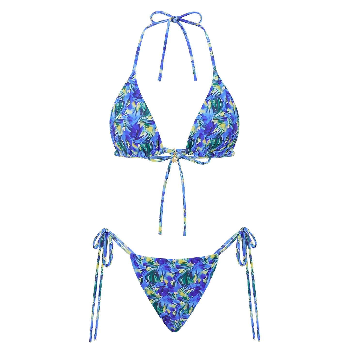 Floral Halter Bikini Set  Chic and Sexy