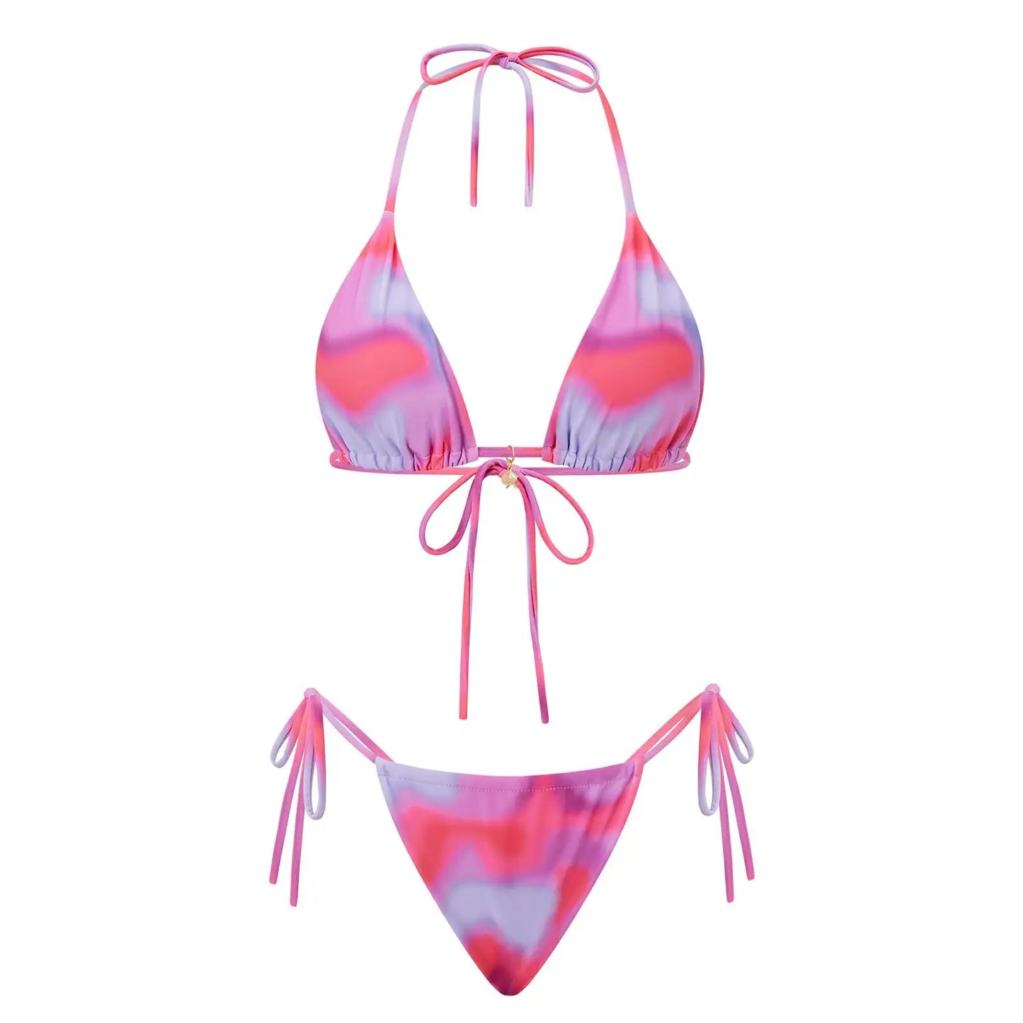 Floral Halter Bikini Set  Chic and Sexy