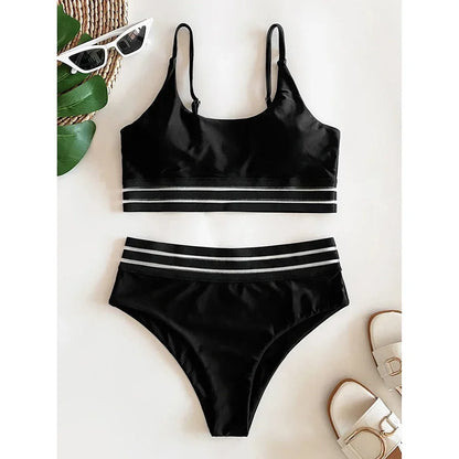 Casual Two Piece Bikini Set