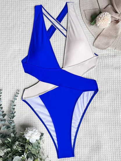 Sexy Deep V One Piece Swimsuit