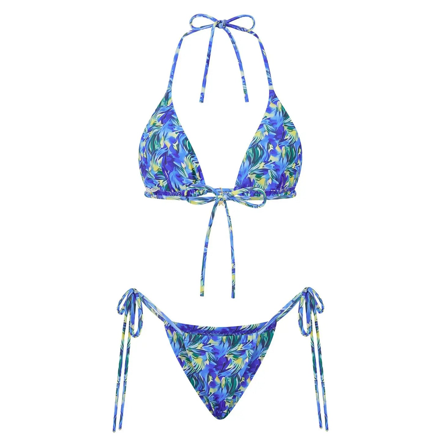 Floral Halter Bikini Set  Chic and Sexy