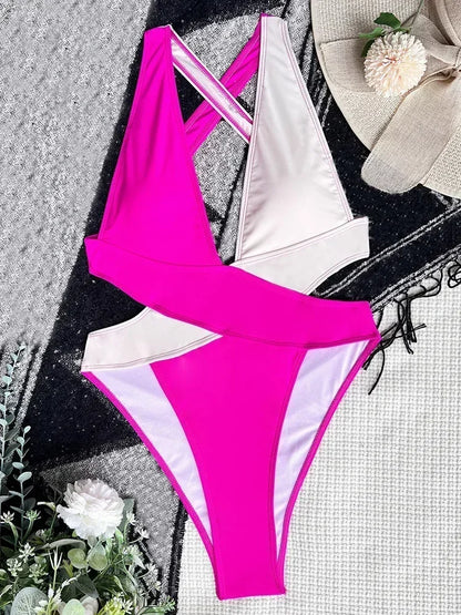 Sexy Deep V One Piece Swimsuit