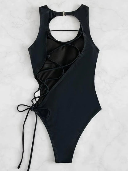 Sexy Bandage One Piece Beachwear for Women