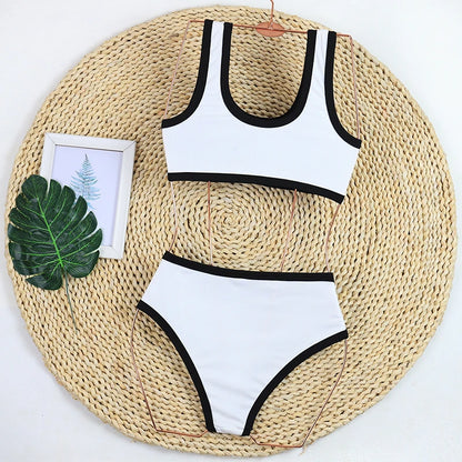 Luxury Ribbed High Waist Bikini Set